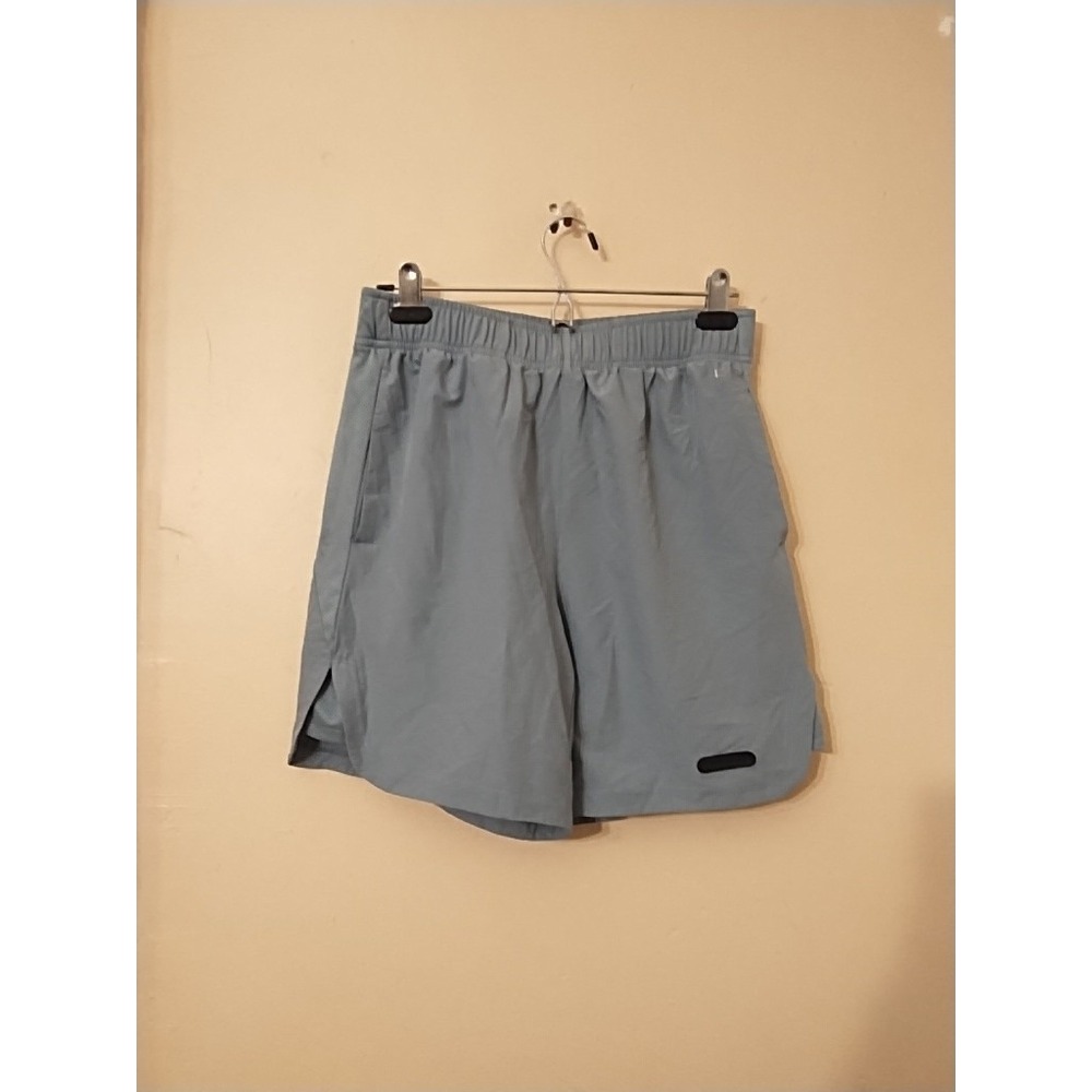 Athletex Women's Gray Lined Breathable Mesh Athletic Shorts Pockets Size Med